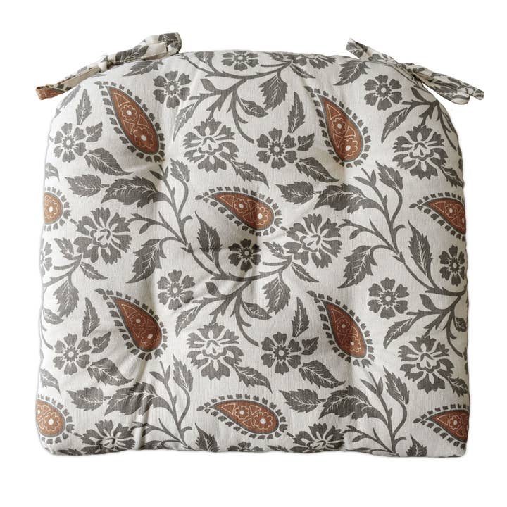 COZY HOMES COLLECTION - Wholesale Chair Cushion - Handmade Cotton Chair Seat Pads Cushions with Ties 16''x16''10