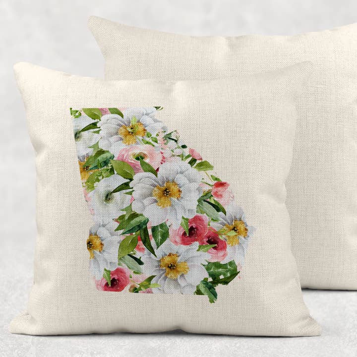 Georgia Spring Floral Pillow for wholesale by Quotable Life