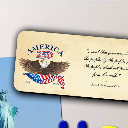 « Pour le peuple » Aimant America250™ Long pour la vente par Nelson Gifts Wholesale