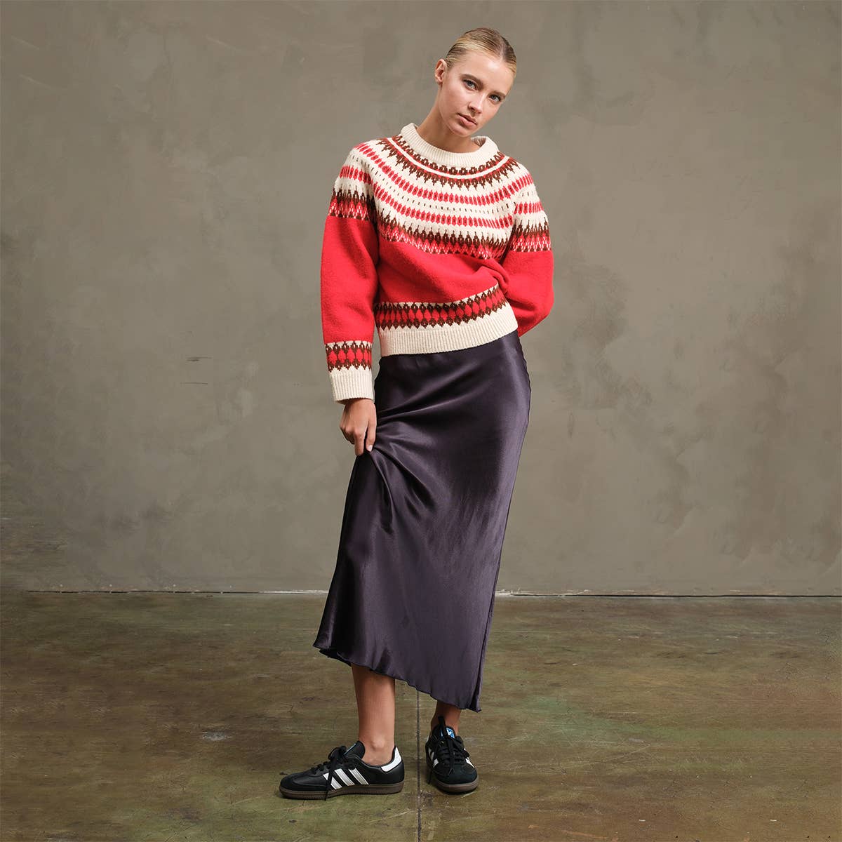 RAISONNEL - Wholesale Skirt - Women's - Satin Slip Skirt - RS10494