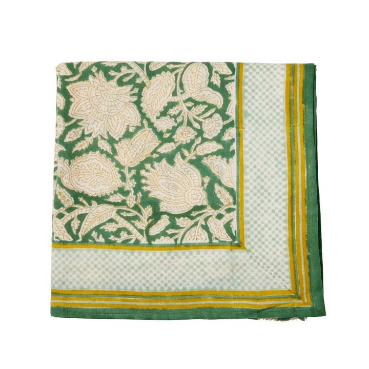 Sciarpa Indiana Chandra Verde per la vendita all'ingrosso da parte di Bonheur du Jour