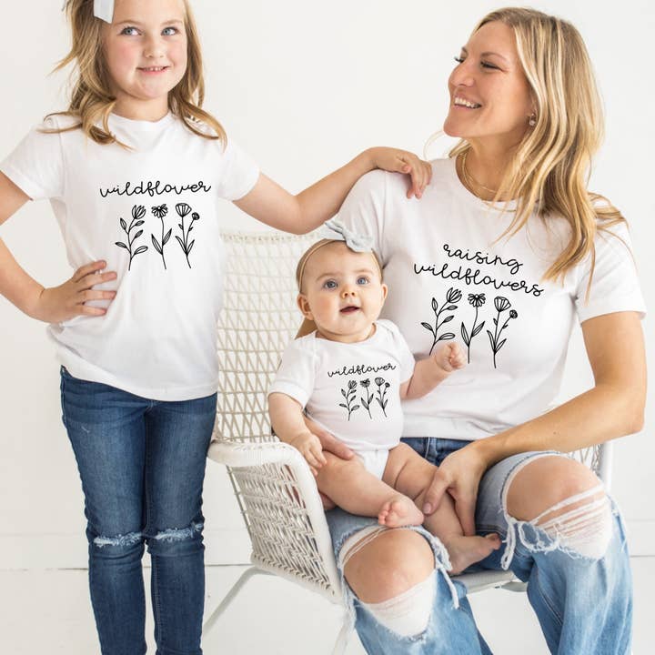Wildflowers + Cotton - Wholesale T-Shirt (Graphic) - Women's - Raising Wildflowers | Mommy & Me Tee