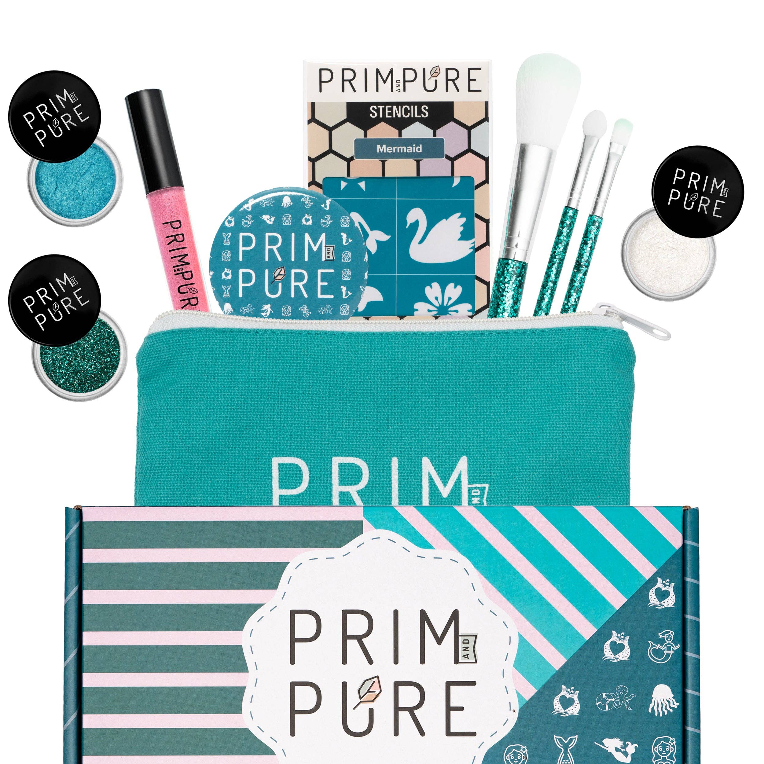 Prim and Pure - Wholesale Kids Makeup - Kids - Kids Mineral Makeup Stencil Starter Gift Set2