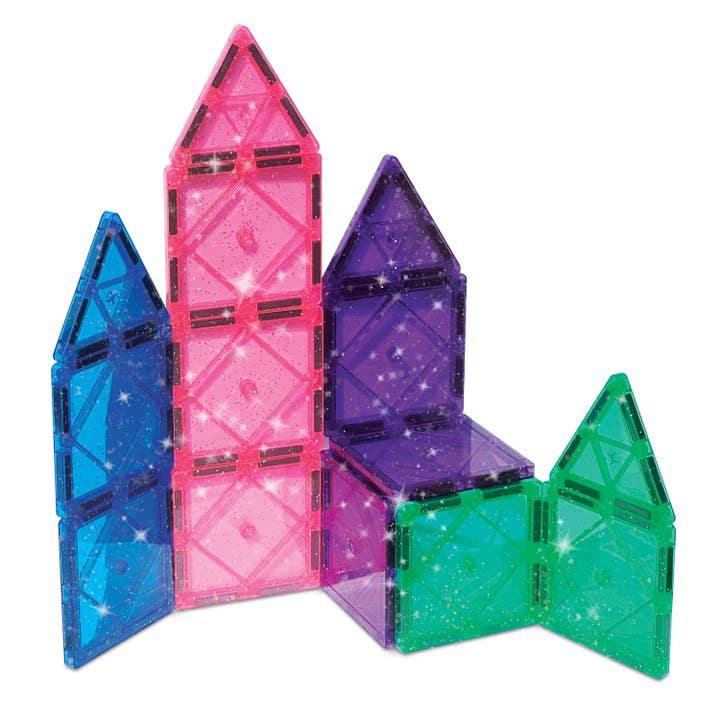 CreateOn - Wholesale Building Set - Kids - Crayola Glitter Magnetic Tiles 14-Piece Expansion Pack1