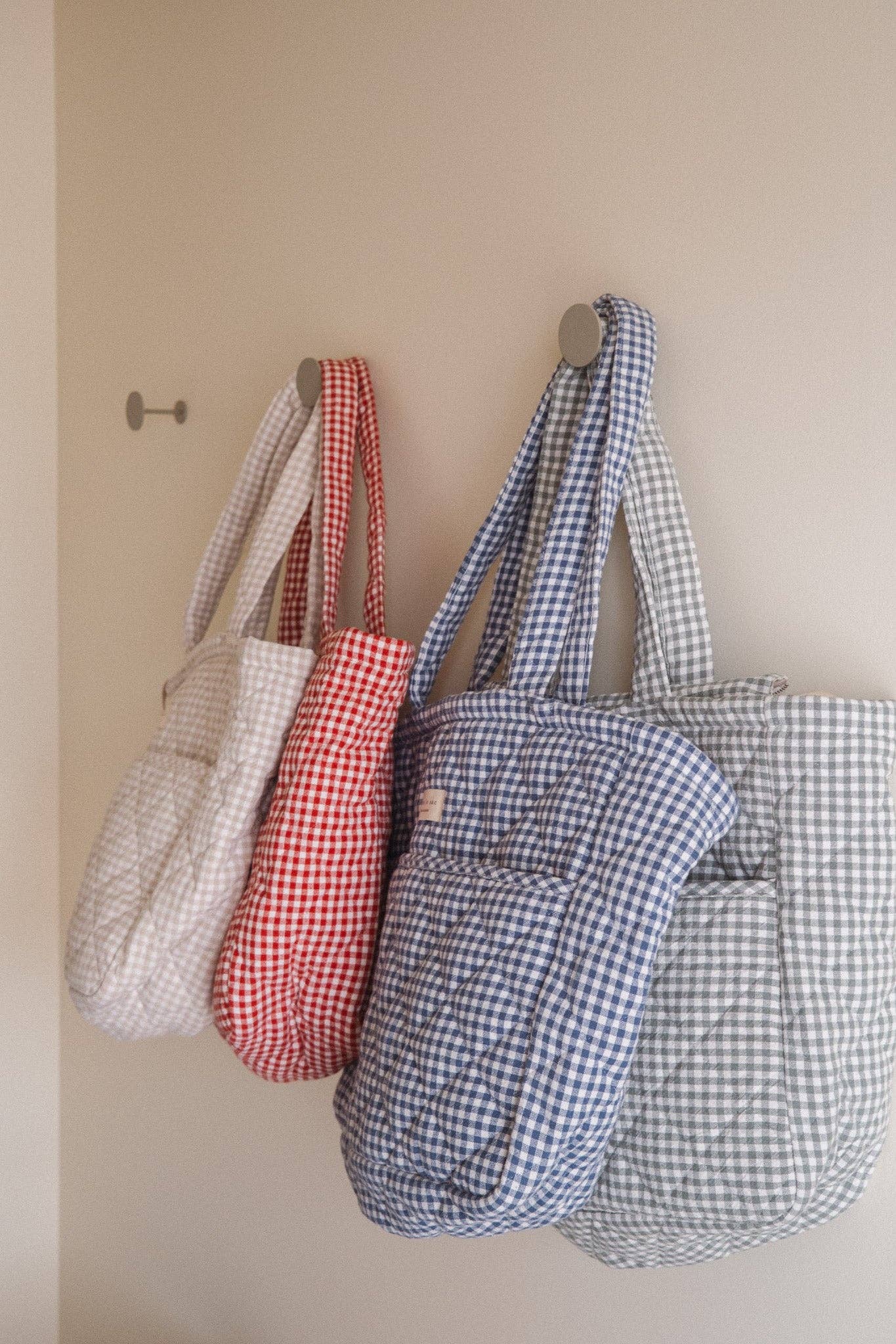 Dans le sac - Wholesale Diaper Bag - Baby - Organic cotton diaper bag - Gingham collection14