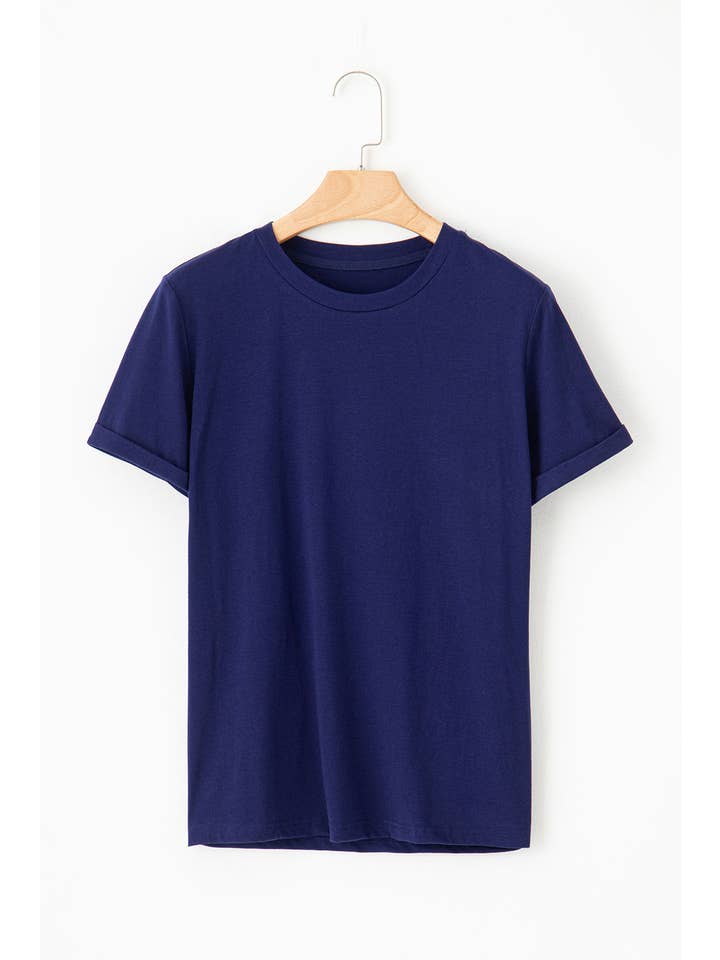 PRETTY BASH - Wholesale T-Shirt - Women's - Solid Short Sleeve Crew Neck Tee51