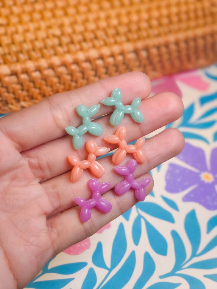 Balloon Dog Stud Earrings for wholesale by Ivy Lane Clay Co.
