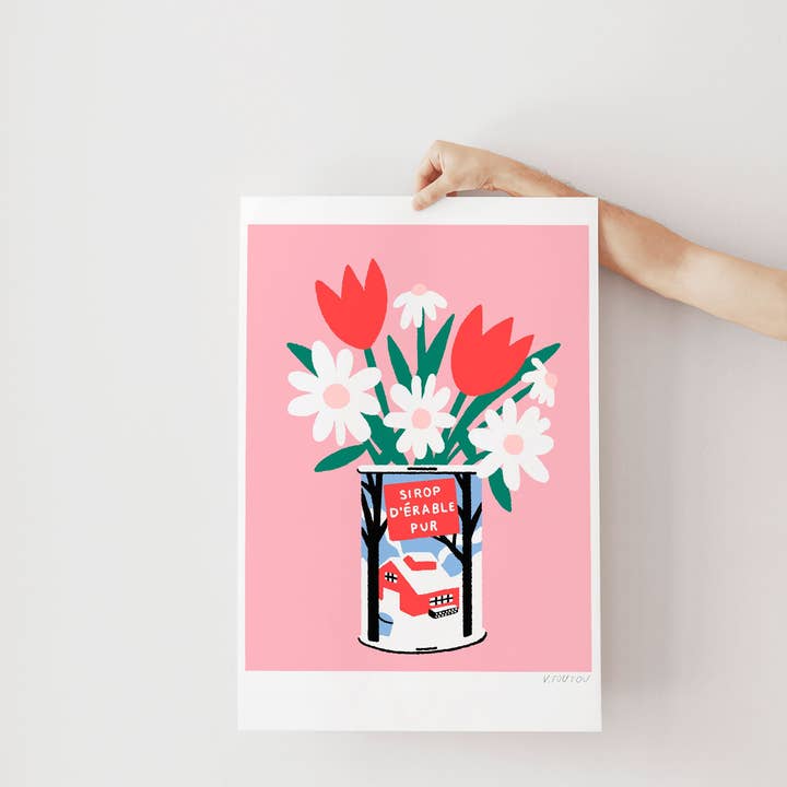 Maple sirup spring bouquet Art print for wholesale by Studio Toute