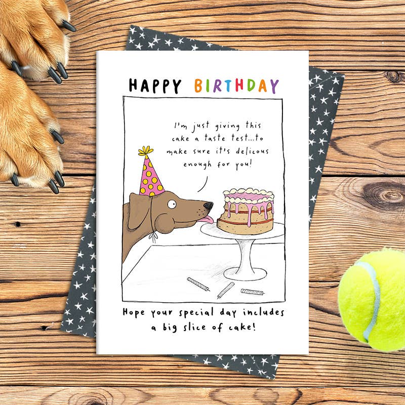 Dandelion Stationery – wholesale Birthday card – Taste test - Happy birthday - Greetings Card0