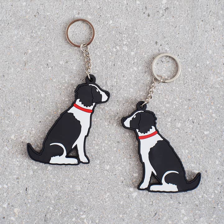 Sweet William Designs – wholesale Keychain – Unisex – Keyring - Springer Spaniel (Black & White)1