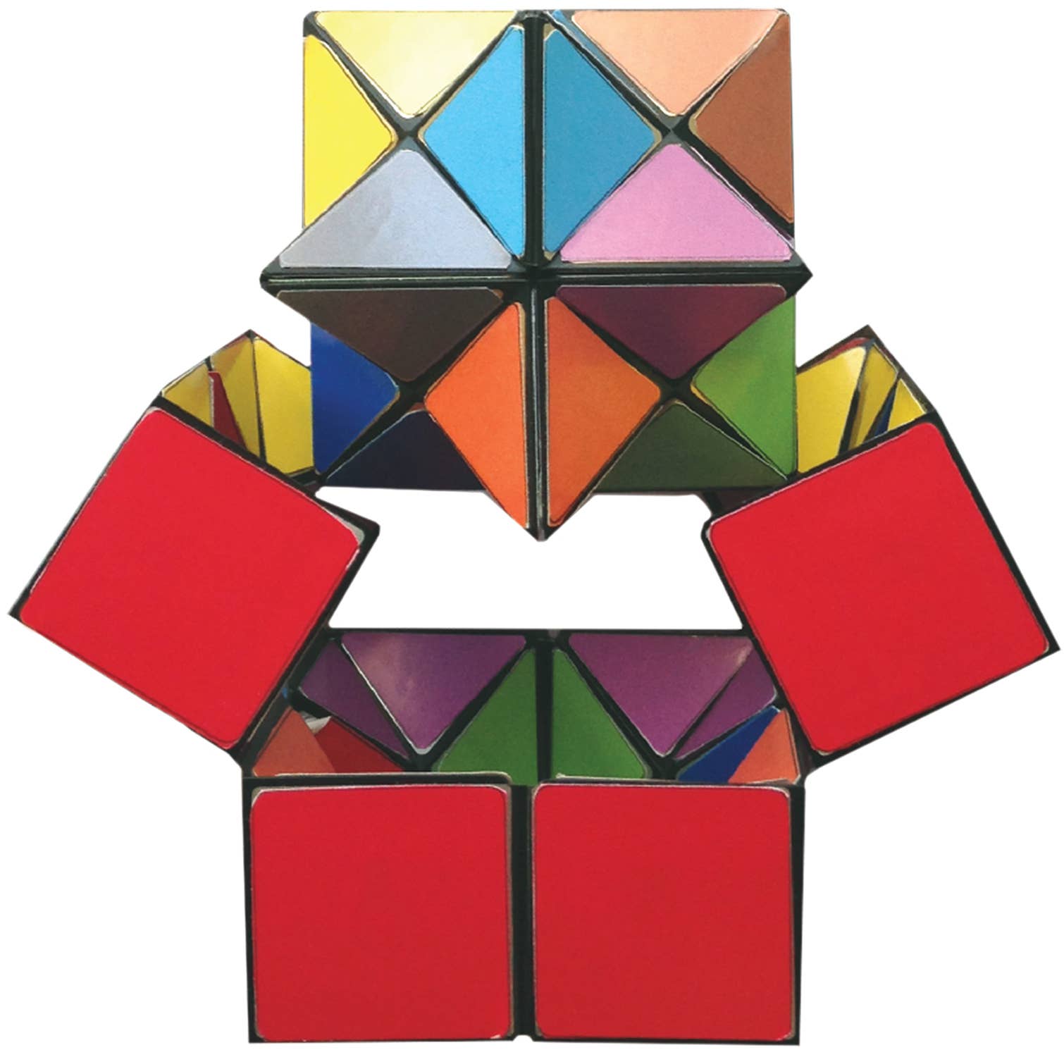 California Creations - Vente Puzzle – enfant - StarCube Original - Puzzle géométrique transformable1