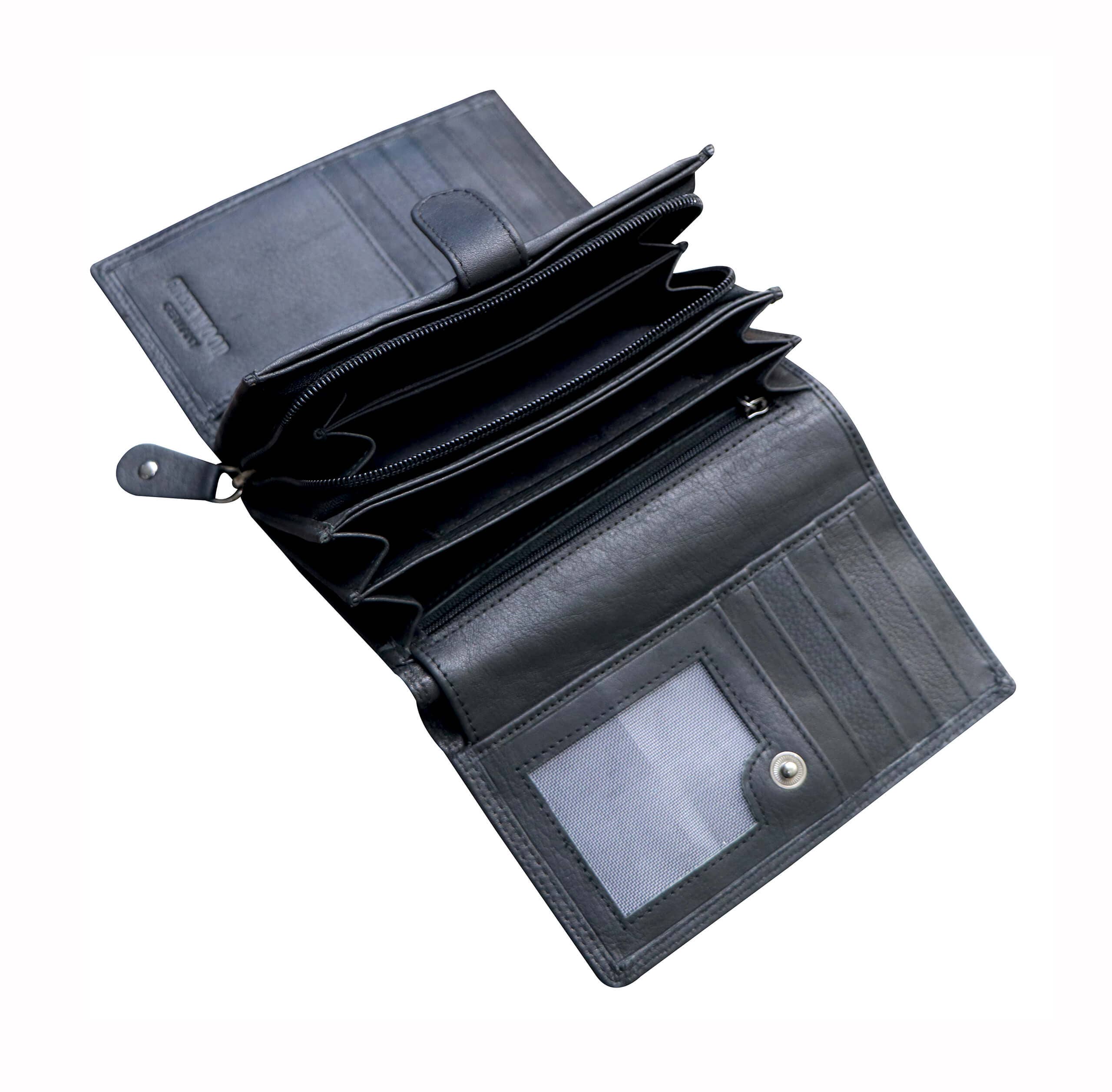 Greenwood - Wholesale Wallet - Women's - Ann Women's Large Leather Wallet 20 Card Slots7