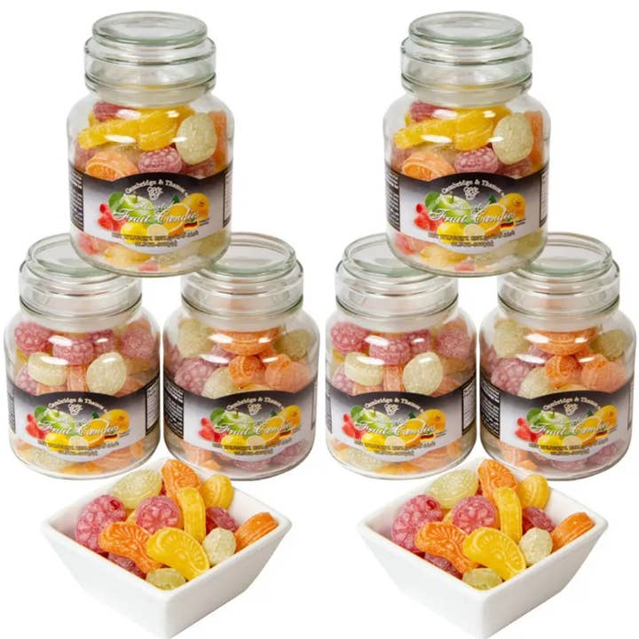 Merchandise Unlimited - Wholesale Hard Candy - Cambridge & Thames Assorted Fruit Candies 10.5oz Jar3