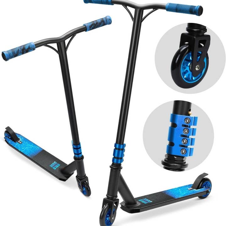 Navy - Deluxe Stunt Scooter for wholesale by BOLDCUBE Scooters