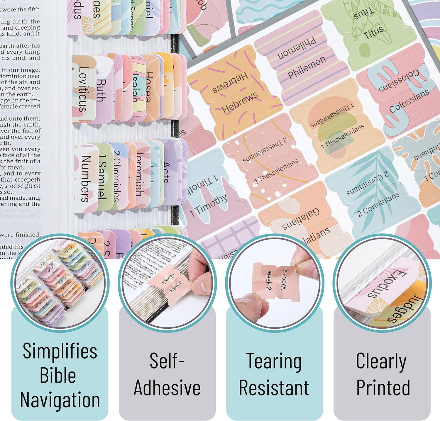 Mr. Pen – Marcador por atacado – Separadores de Bíblia Mr. Pen - 120 Separadores de Fácil Organização4