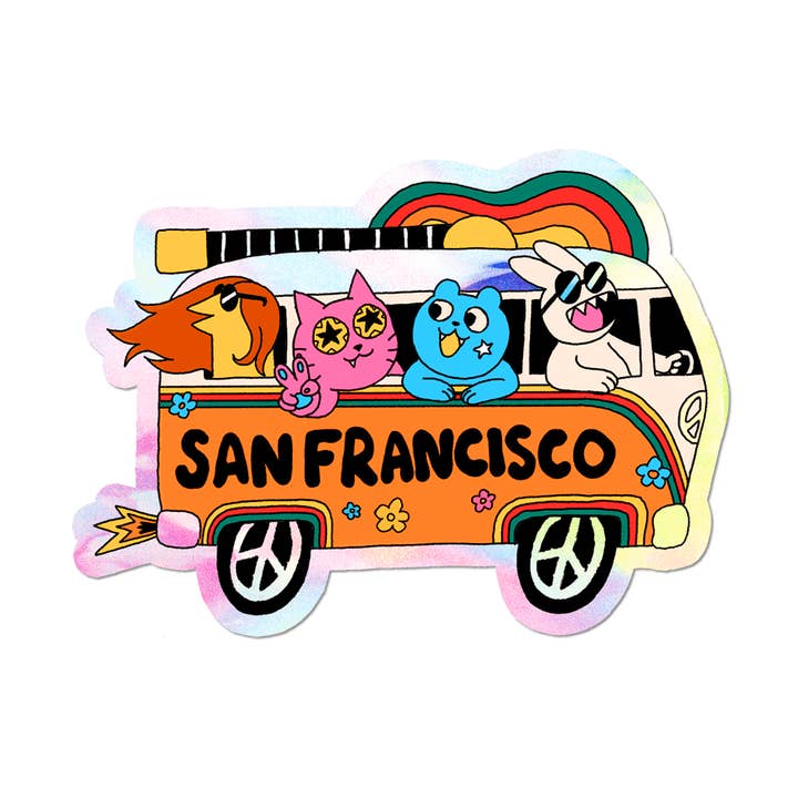 We <3 San Francisco - Die-Cut Sticker for wholesale by Apply Stickers