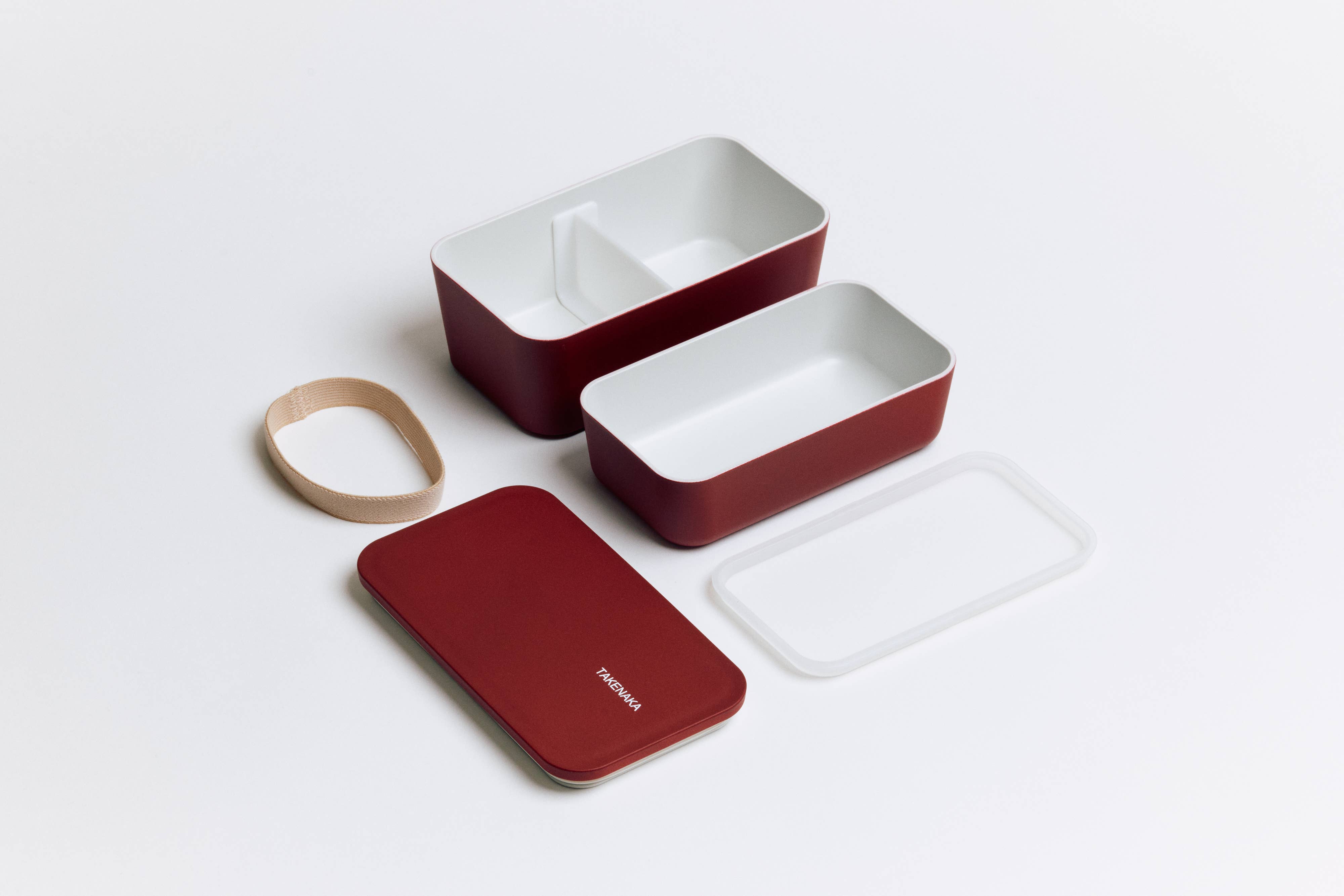 TAKENAKA Bento Box – wholesale Lunchlåda – TAKENAKA Bento box med platt dubbelvåningslåda10