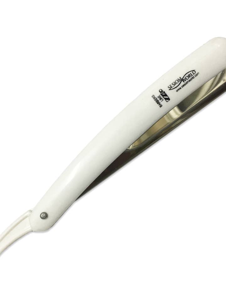 Professional hairdresser-barber's razor split blade White for wholesale by sesioMWorld - M·O·I Professional