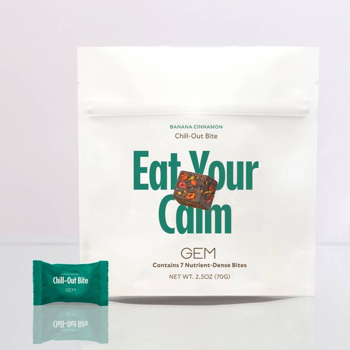 GEM - Wholesale Oral Supplement/Vitamin - Chill-Out Bite - Banana Cinnamon (Case Size of 6) 0