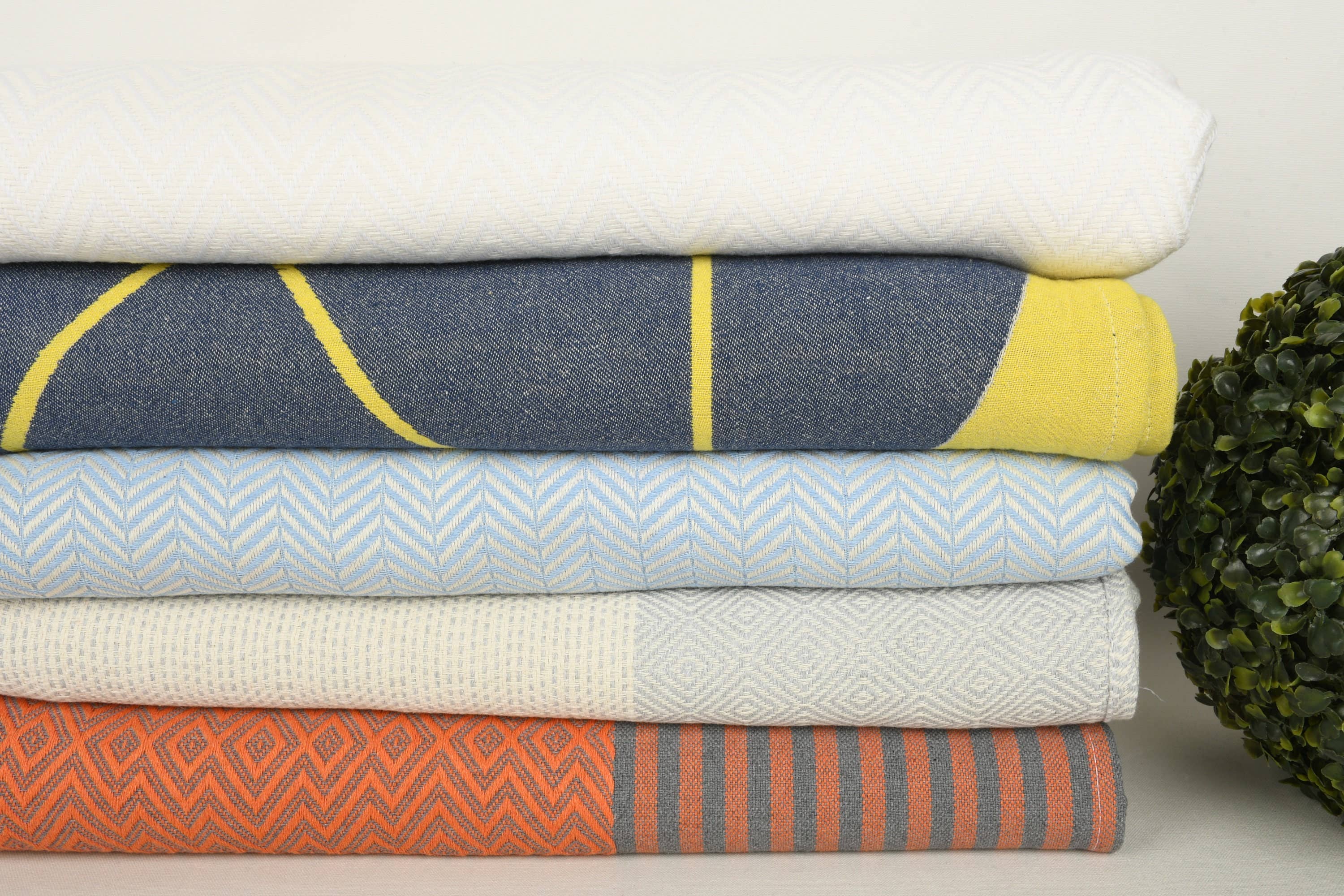 Organic Turkish Towels - Wholesale Throw Blanket - Personalized Blanket, Cozy Throw Set of 62