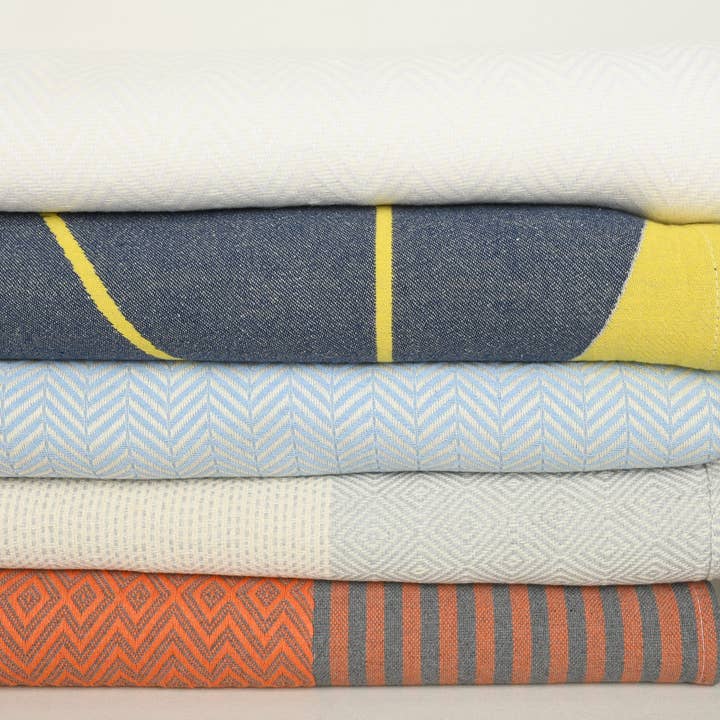 Organic Turkish Towels - Vente Plaids - Couverture Personnalisée, Ensemble de 6 Plaids Confortables2