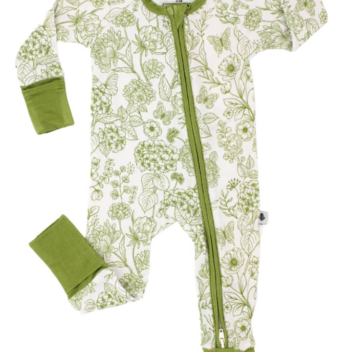 Shae & Palmer - Wholesale Bodysuit (Non-Footed) - Baby - Botanical - Moss Green – Baby Romper0