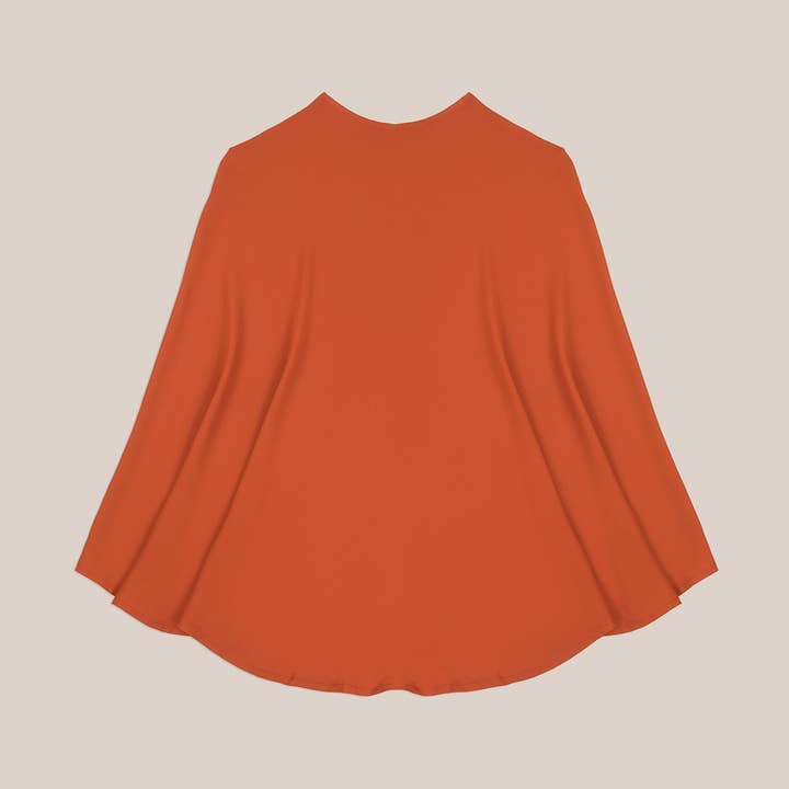 Colombina Orange Occasion Cape for wholesale by CARMEN SAYS