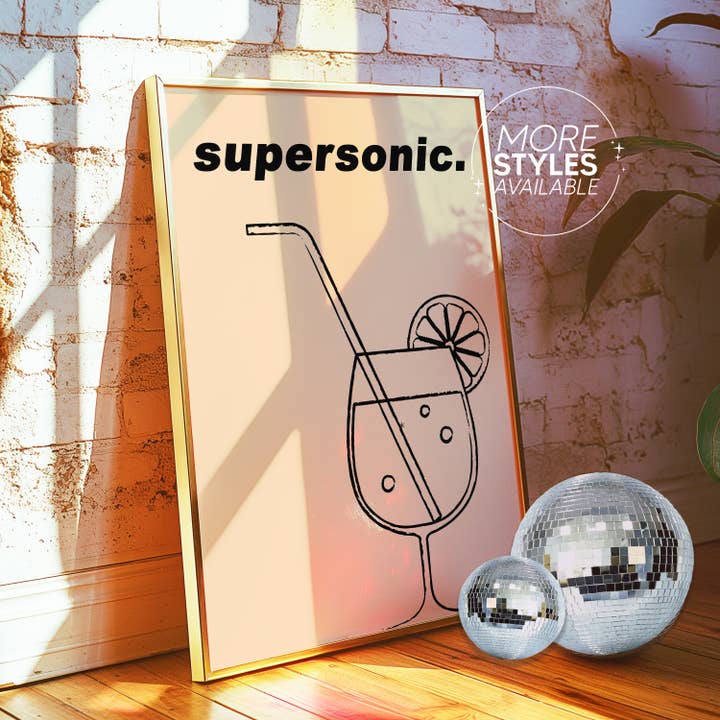 Supersonic Print for wholesale by Space Oddity