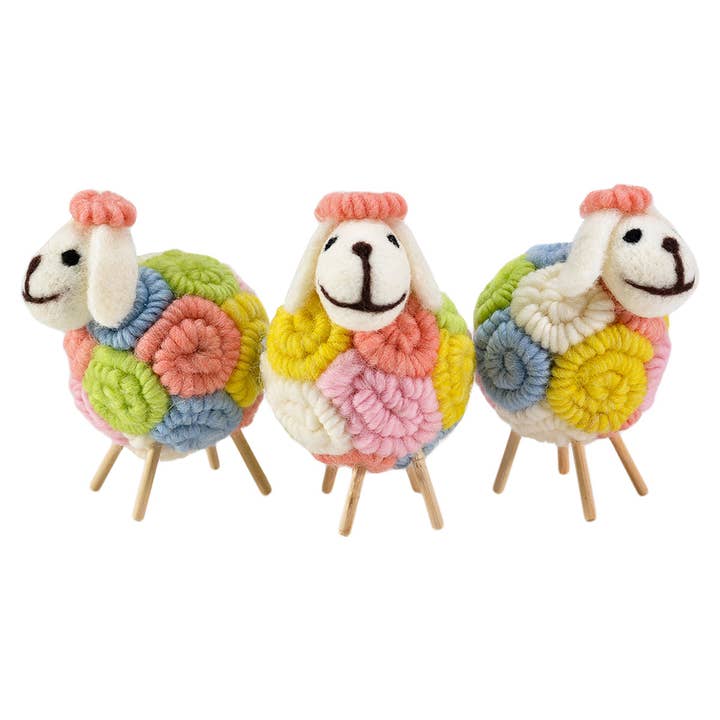 BNB Crafts Inc. - Wholesale Decorative Tabletop Object - Sheep Felted Toy1