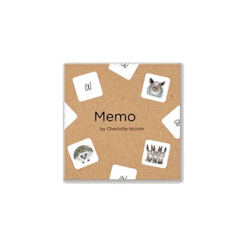Memo-Spiel mit Tiermotiven für den Großhandel von Charlotte Nicolin