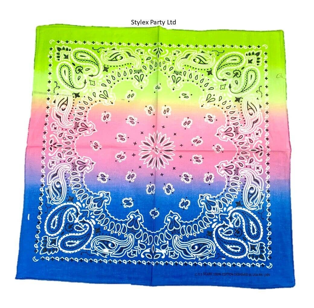 Stylex Party - Vente Bandana – femme - Écharpes Bandana Funky Design Paisley Headband44
