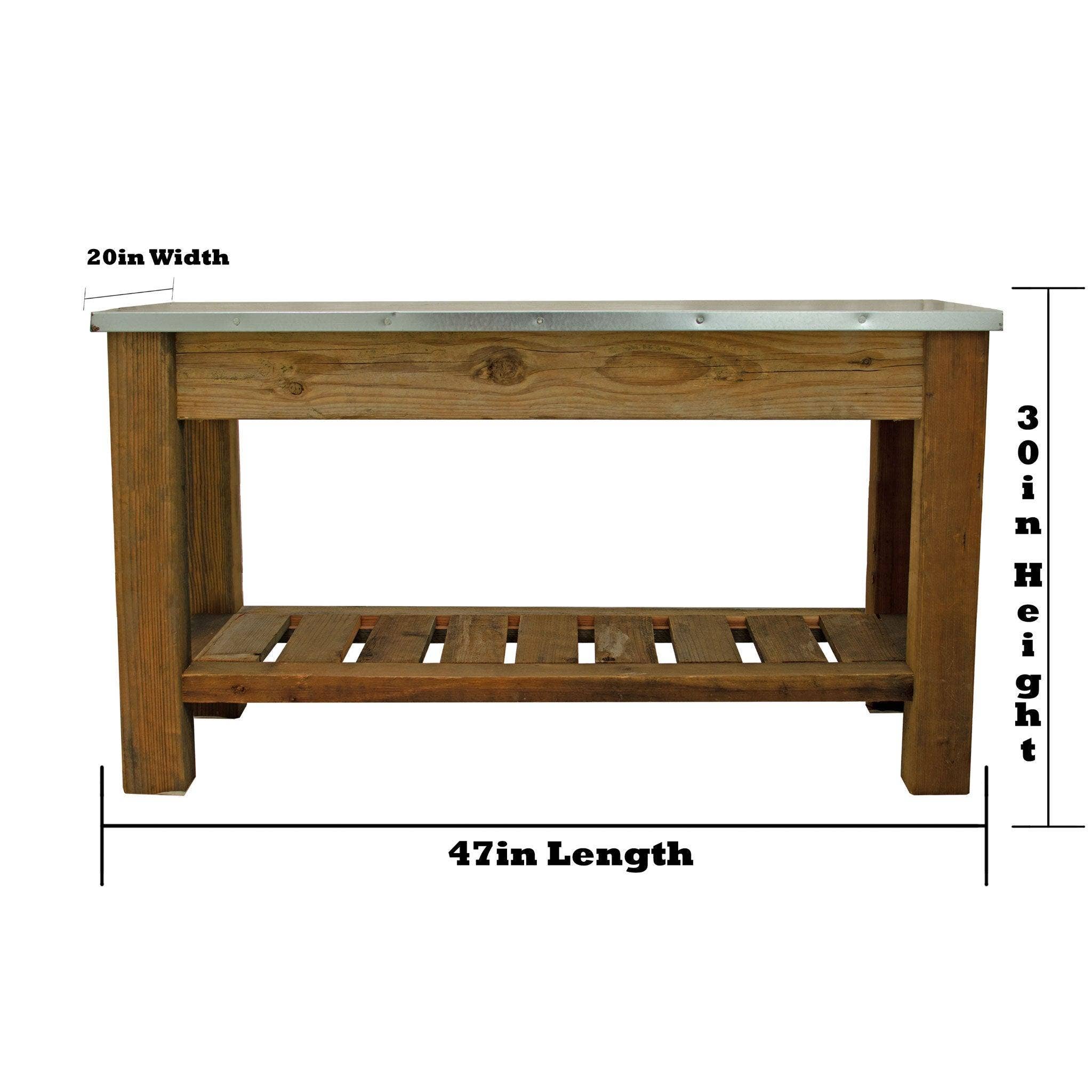 Lee Display - Wholesale Console Table - Redwood Patio Console Table2