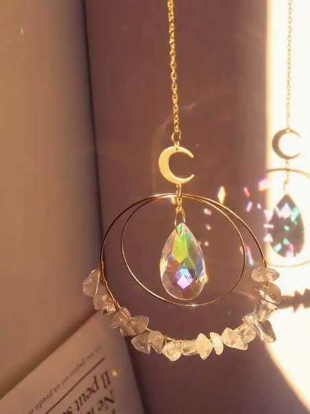 Clear Quartz Round Suncatcher for wholesale by Wild Serenity Moon