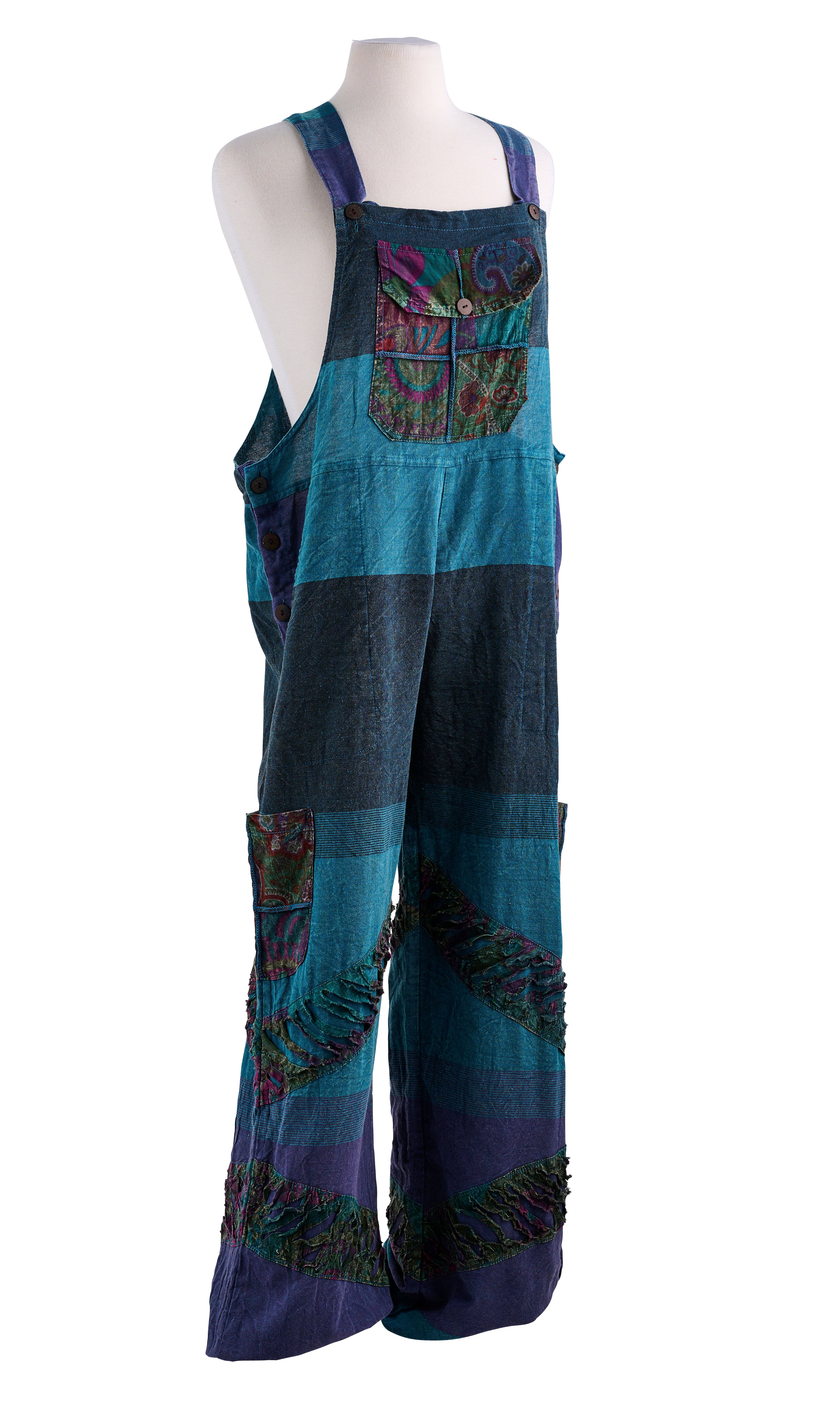 Kaleidoscope Accessories - Wholesale Overalls - Women's - Textured Cotton Patch Overalls, 2 Assorted2