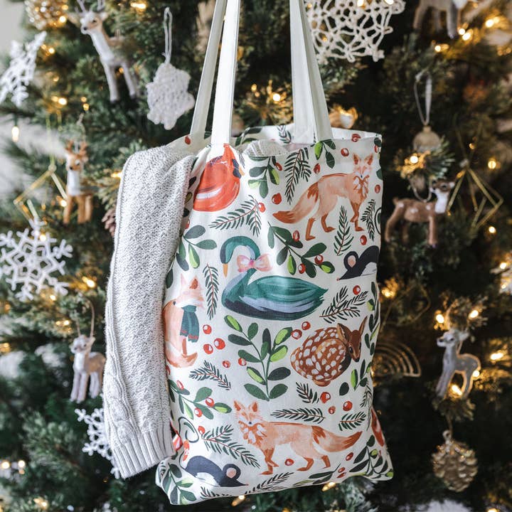 1canoe2 | One Canoe Two Paper Co. - Wholesale Tote Bag - Women's - Woodland Animals Tote