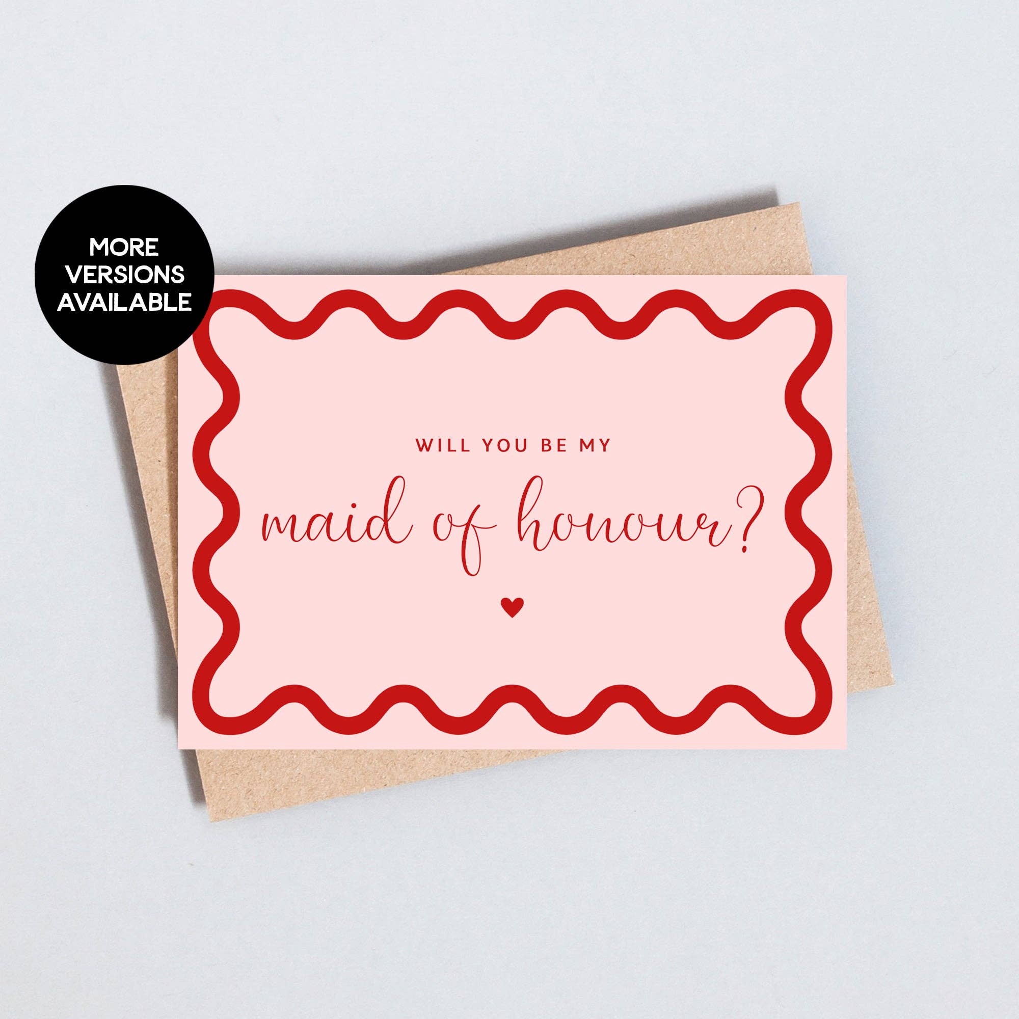 The Type Club – wholesale Bridesmaid card – Bridesmaid Maid Of Honour / Honor Proposal Greeting Card1