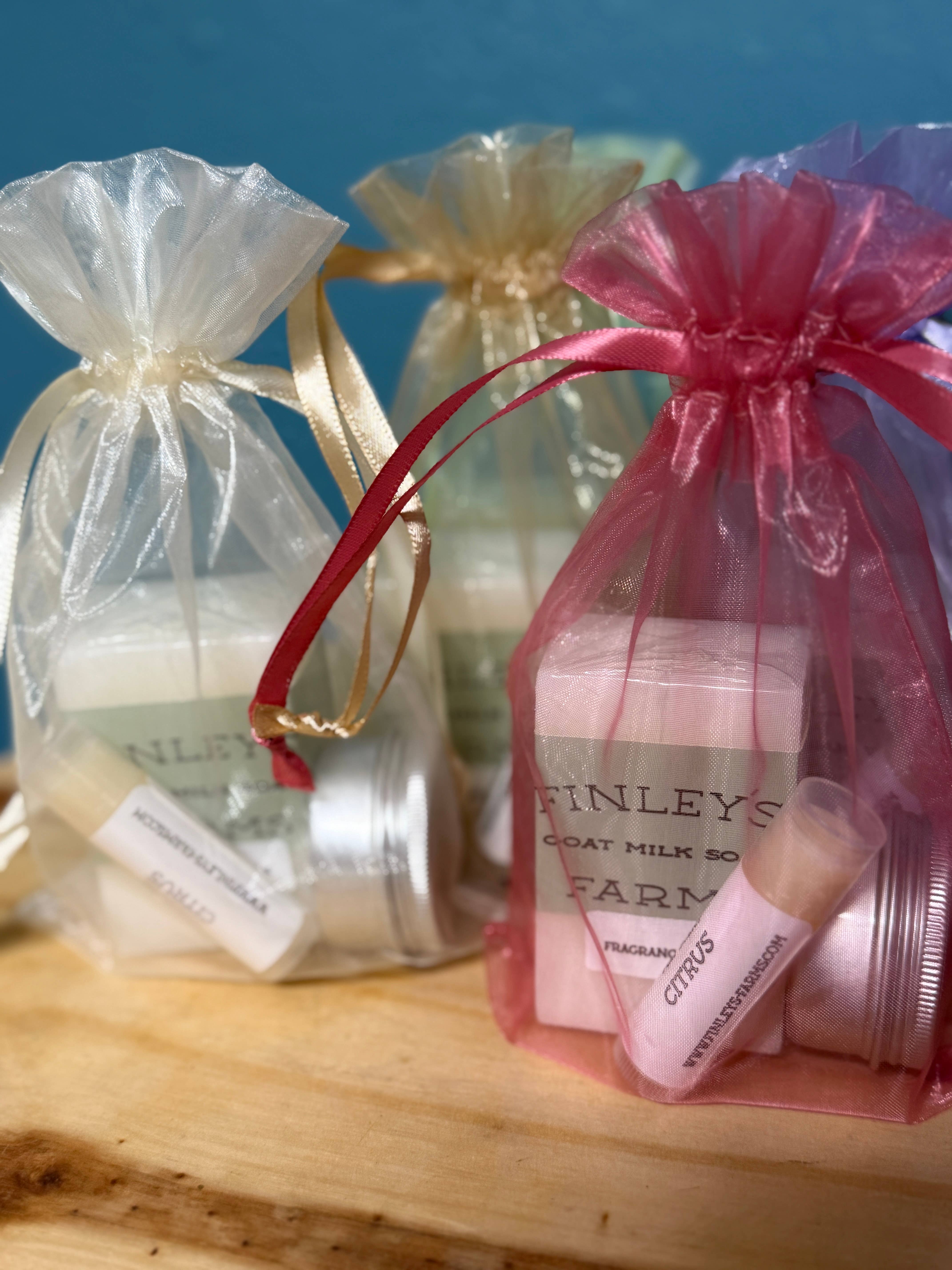 Finleys Farms - Wholesale Bath & Body Set - Finley’s Farms Nourishing Trio Set (soap, salve, lip balm)2