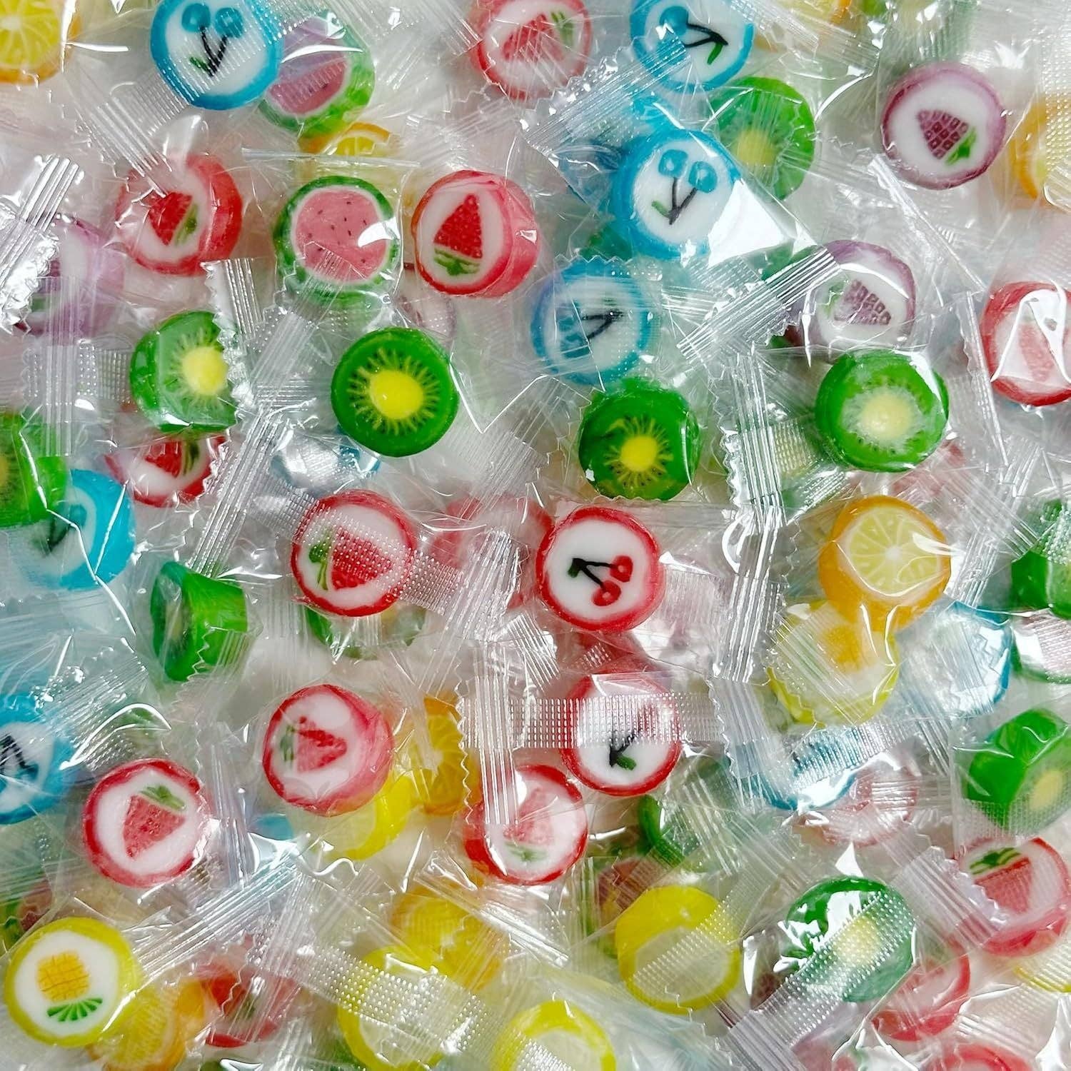 4E's Novelty - Wholesale Hard Candy - 4E's Novelty Fruit Slices Candy – 1.1 lb Bulk Bag of Individually Wrapped Old-Fashioned Hard Candy (125 pcs)5