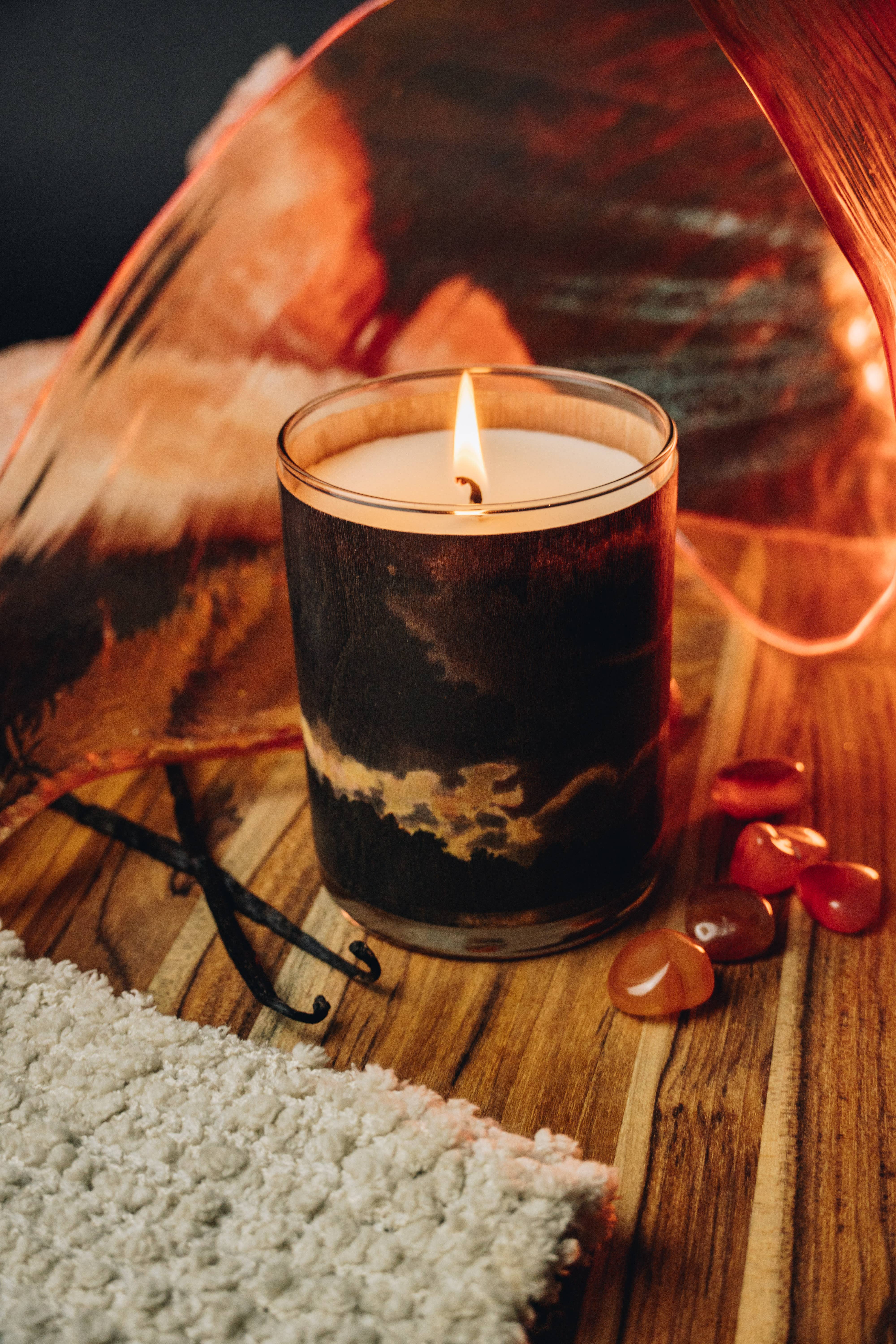 Spitfire Girl - Wholesale Jar/Filled Candle - No 3 Orris And Amber Wood Wrapped Candle6