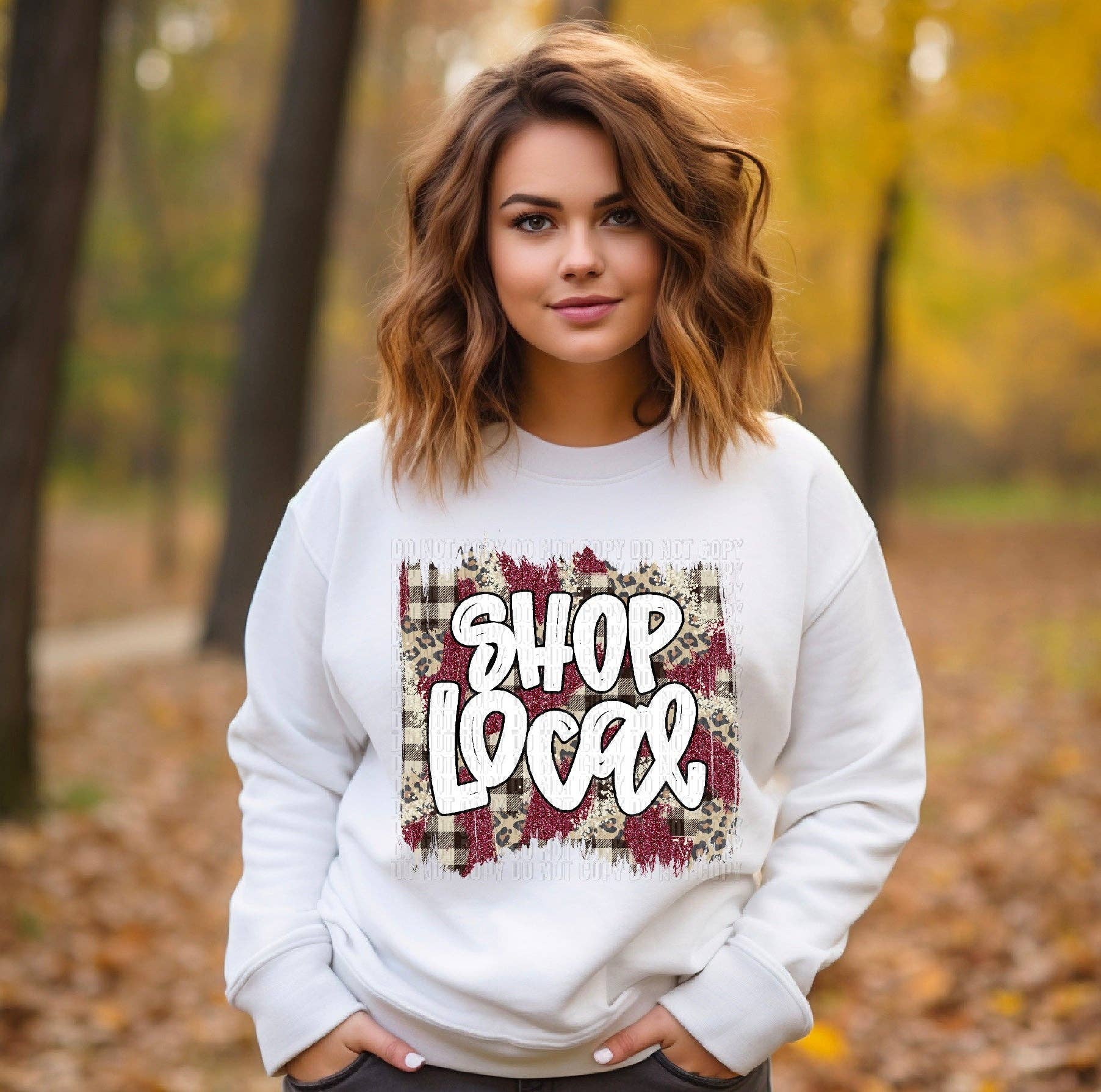 K and M Designs - Vente Transfert pour sublimation - Achetez Local Fall Brushstroke DTF Transfer0