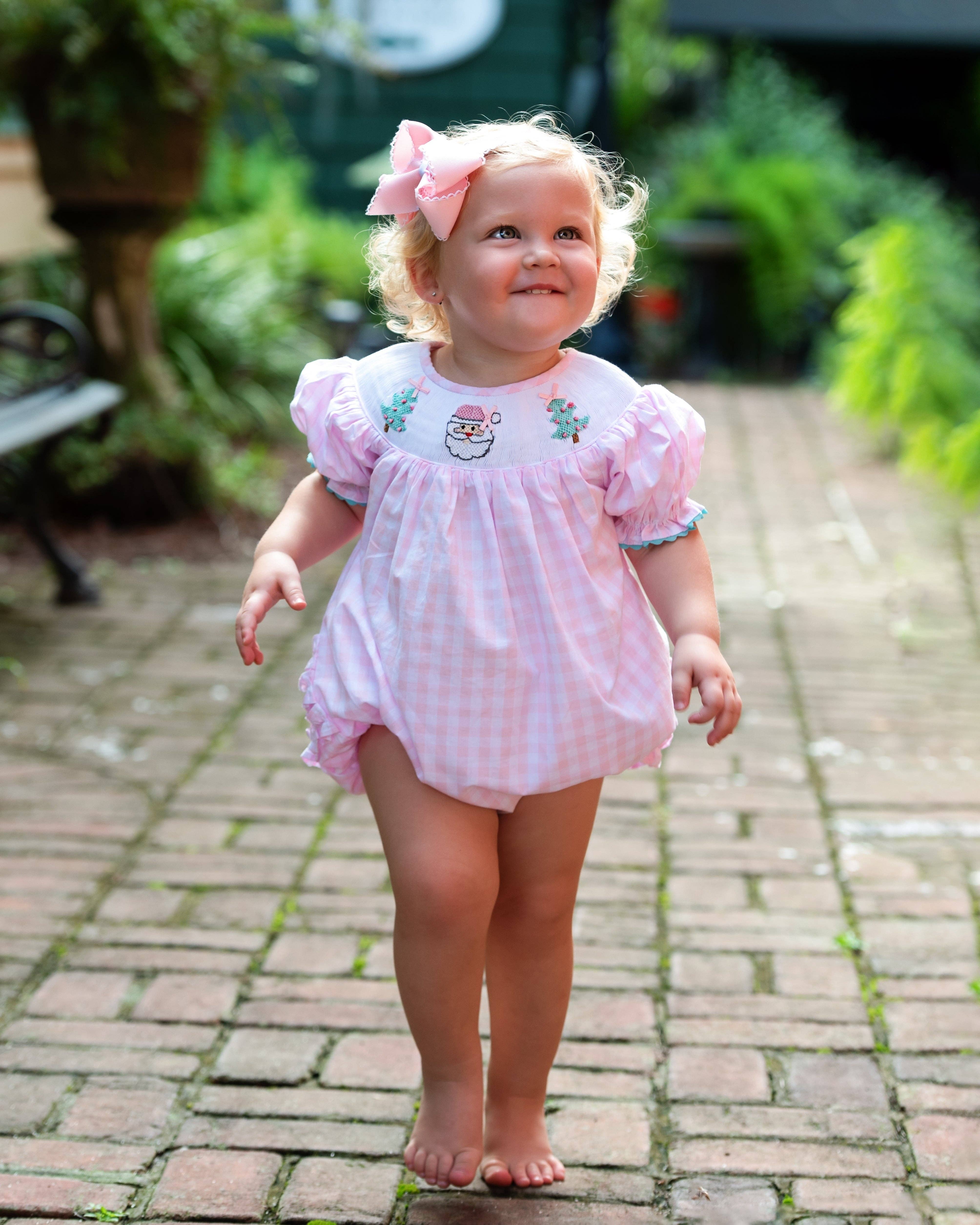 Seven Lantern Lane - Wholesale Bodysuit (Non-Footed) - Baby - Smocked Christmas Bubble4
