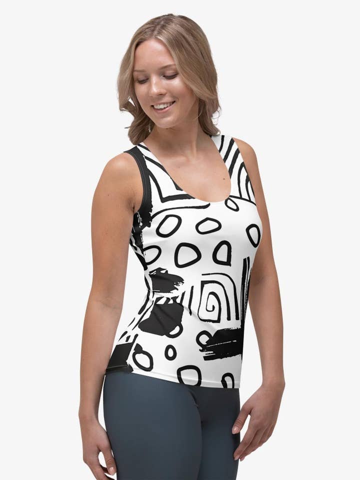 Flex Vest "Black and Wow" Black White for wholesale by Loony Legs