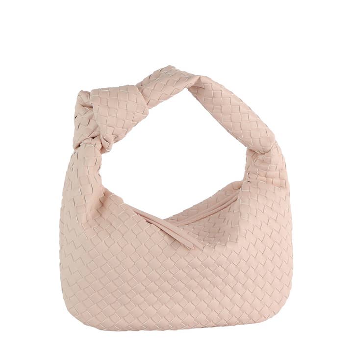 HR CORP - Wholesale Shoulder Bag - Women's - Ecostitch USA Women's Quilted Knot Handle Shoulder Bag