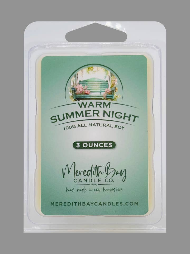 Warm Summer Night Wax Melt for wholesale by Meredith Bay Candle Co