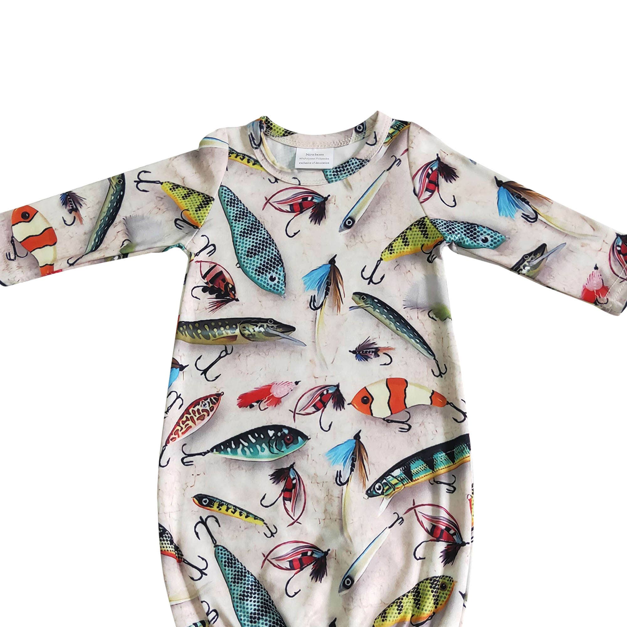 Aier Wholesale - Wholesale Babygown - Baby - Baby newborn fishing gown3