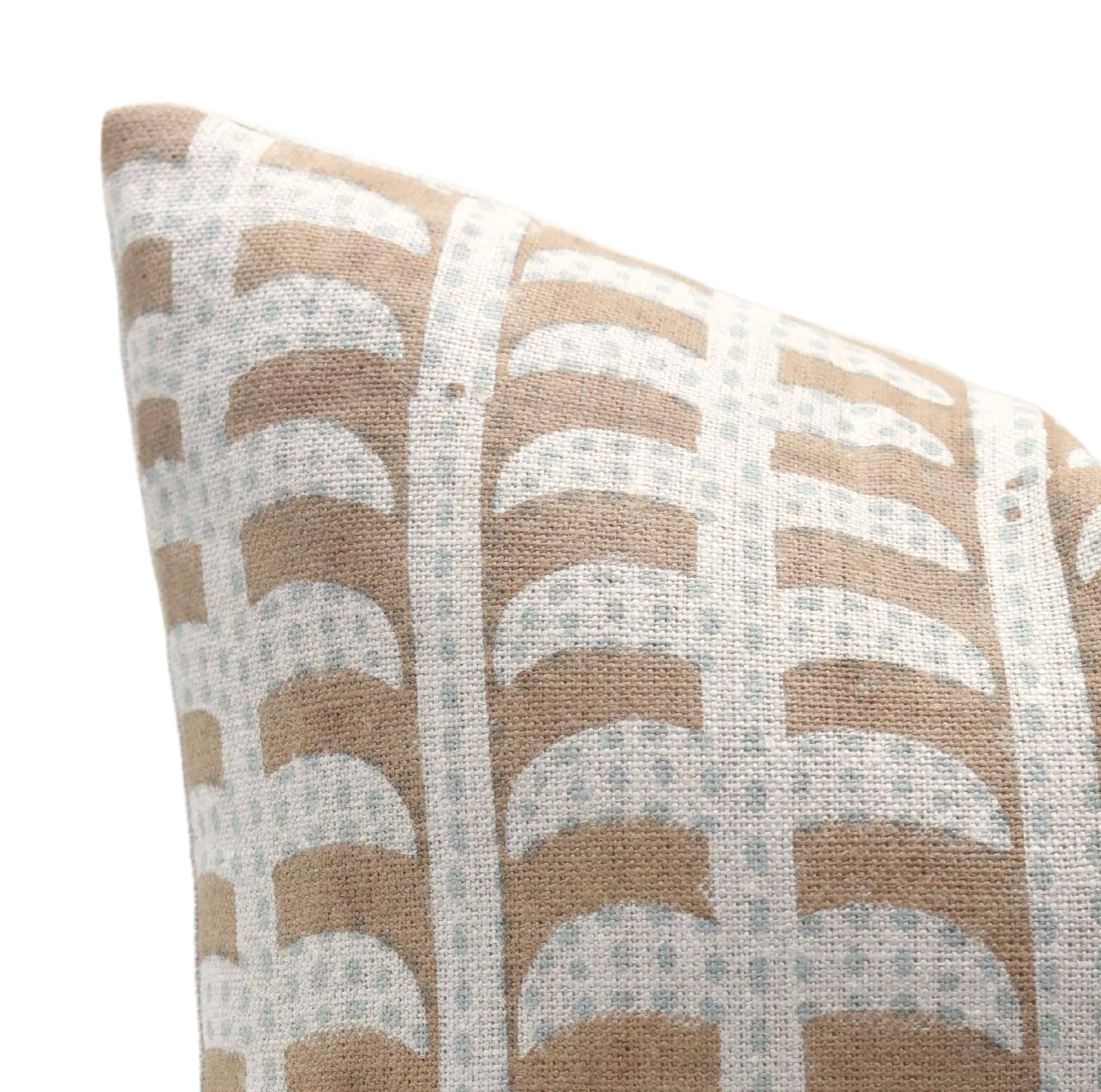 Fabdivine – wholesale Throw pillow cover – Boho Block Print Thick Linen Cushion Cover - Garud2