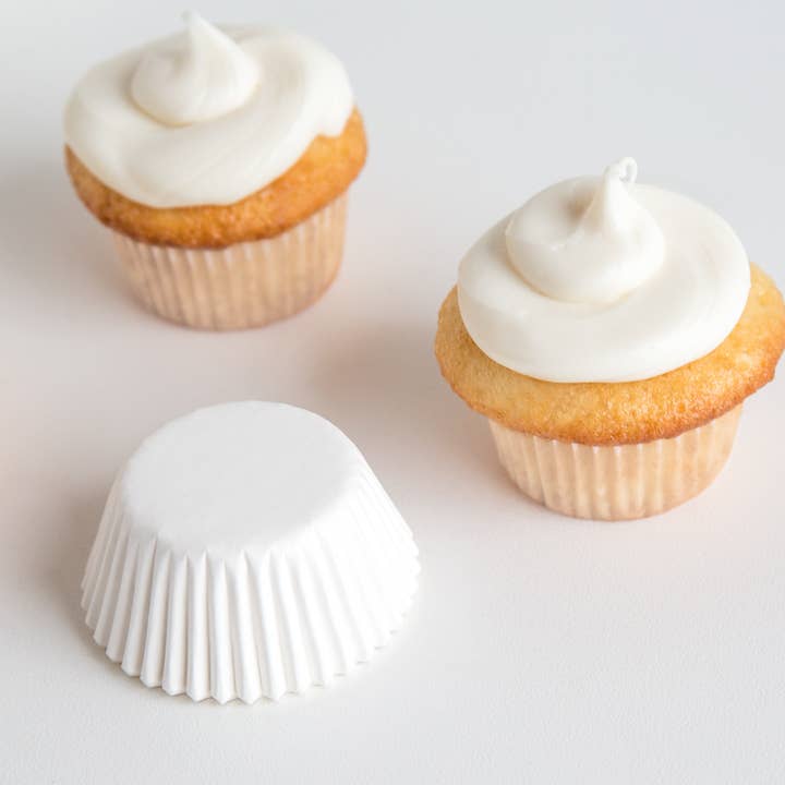 Fox Run Brands - Wholesale Cupcake/Muffin Liner - Fox Run Mini White Cupcake Liners, Set of 75, 1.75"