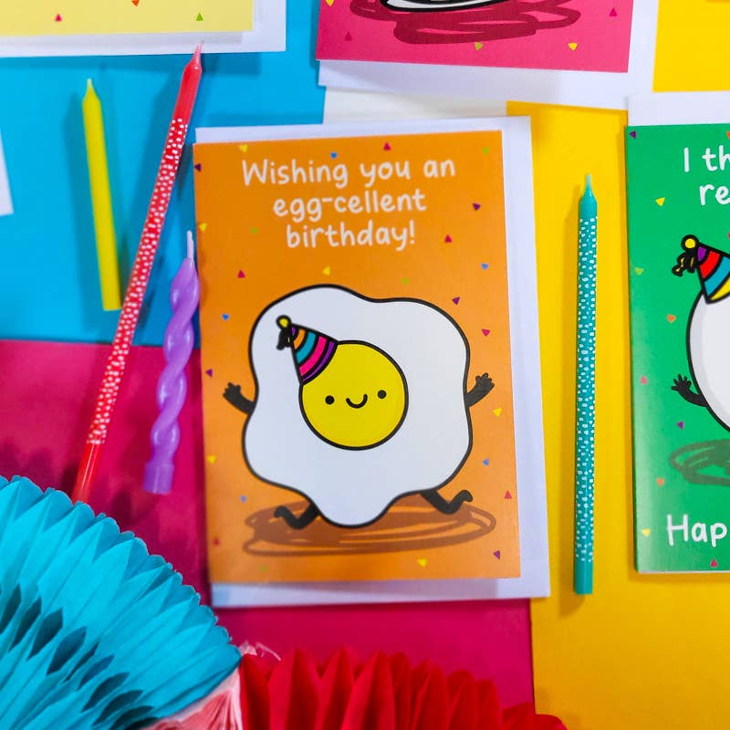 The Playful Indian - Vendita all'ingrosso Biglietti di auguri - Biglietto di auguri di compleanno Wishing You An Egg-cellent1