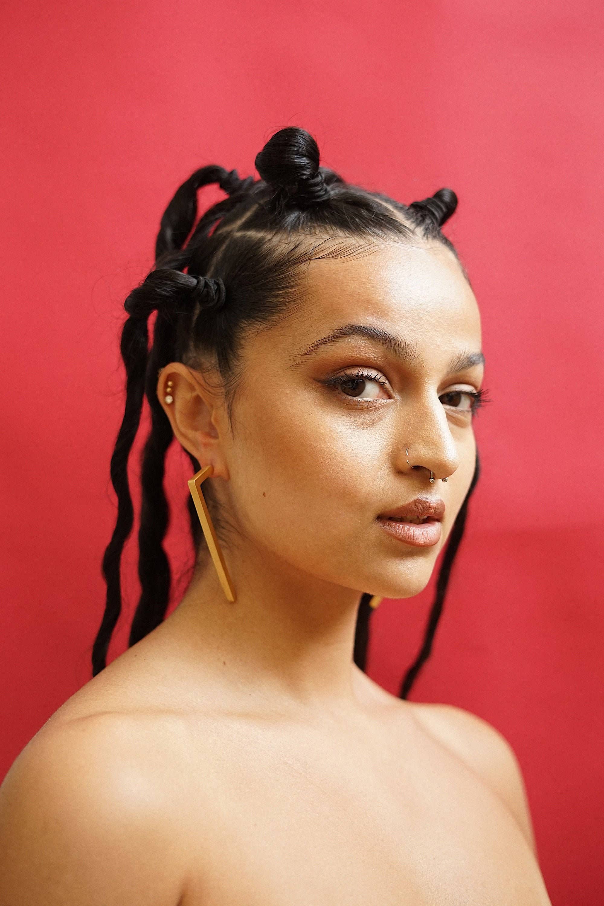 Laka Luka - Venta al por mayor Pendientes colgantes - Pendientes únicos y voluminosos «Allen» para regalo, para ella2