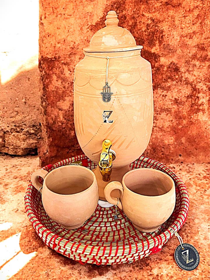 Moroccan natural clay water jar – Filter and purify for wholesale by Zayti L.T.D.M